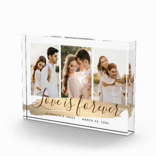 3-Foto Huwelijksgeschenk Foto Blok (Rechts)