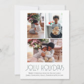 3 Foto Jolly Feestdagen Kerst Feestdagenkaart (Voorkant)