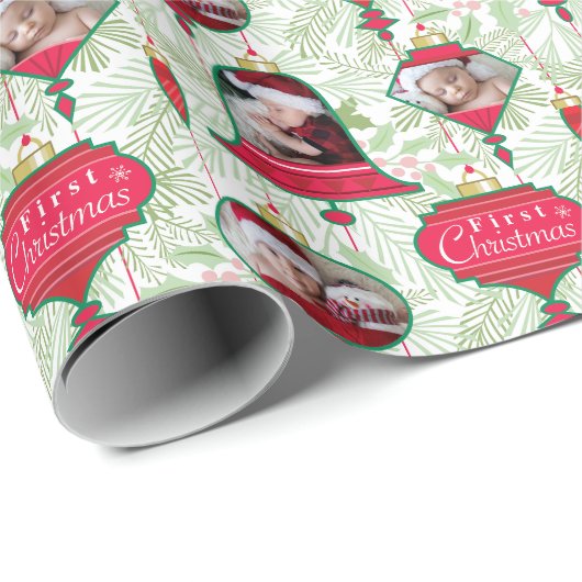 3 foto kerst inpakpapier (Rol Hoek)