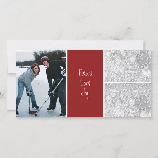 3 Foto Kerst Kaart (Voorkant)