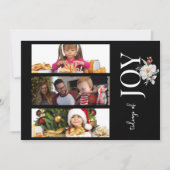 3 FOTO KERST KAART - JOY (Voorkant)