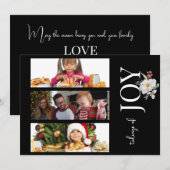 3 FOTO KERST KAART - JOY (Voorkant / Achterkant)