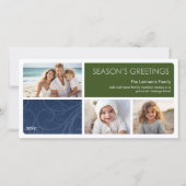 3 Foto: Kerstmis en Witte Grenzen Feestdagenkaart (Voorkant)