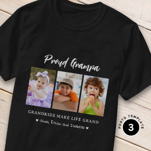 3 Foto kleinkinderen Maak het leven Grand Proud Gr T-shirt
