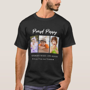 3 Foto kleinkinderen Maak het leven Grand Proud Po T-shirt