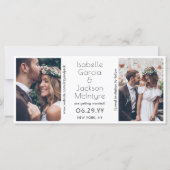 3 Foto Korintiërs Liefde Trouwen Bewaar de Datum (Achterkant)