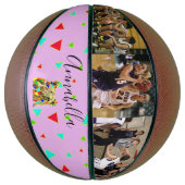 3 foto meisjesachtig leven basketbal (Verticaal)