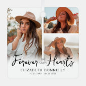 3 Foto Memorial Keepsake Metalen Ornament (Voorkant)