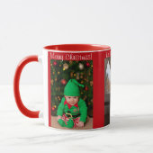 3 Foto Merry Kerstmis met Names Kind Gift Mok (Links)