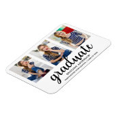 3 Foto Modern Afstuderen kondiging WB Magneet (Linkerzijde)