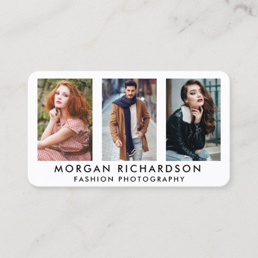 3 Foto Modern Fotograaf Whr Visitekaartje (Voorkant)