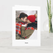 3 FOTO Moderne vrolijke kerstgroet Feestdagen Kaart (Achterkant)