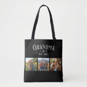 3 Foto Oma Gesticht Jaar Aangepaste Naam Aantal Kl Tote Bag (Voorkant)