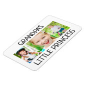 3 Foto opa's kleine prinses kleinkind Magneet (Linkerzijde)