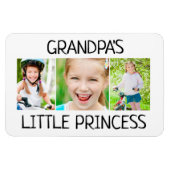3 Foto opa's kleine prinses kleinkind Magneet (Horizontaal)