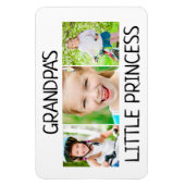 3 Foto opa's kleine prinses kleinkind Magneet (Verticaal)