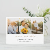 3 Foto Opslaan Datum Save The Date (Staand voorkant)