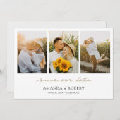 3 Foto Opslaan Datum Save The Date (Voorkant / Achterkant)