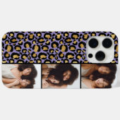 3 Foto Paars En Goud Luipaardprint Case-Mate iPhone Case (Achterkant (horizontaal))