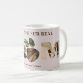 3 foto Paws Bont Hond Mam Gepersonaliseerde Mok (Voorkant rechts)