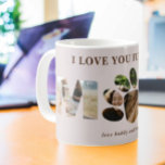 3 foto Paws Bont Hond Mam Gepersonaliseerde Mok<br><div class="desc">Verwen de trotse hond moeder in je leven met onze 3 foto Paws Fur Dog Mom gepersonaliseerde mok. Met drie schattige momentopnamen van haar harige metgezellen,  is deze aangepaste mok een hartverwarmend eerbetoon aan de vreugde en liefde om een hondenmoeder te zijn</div>