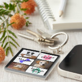3 Foto Pet Sleutelhanger (Voorkant Rechts)