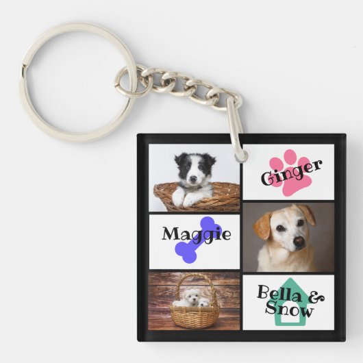 3 Foto Pet Sleutelhanger (voorkant)
