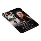 3 Foto PhD Graduation Party Invitation Mag Magneet (Rechterzijde)