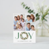 3 FOTO Pine Cones Fir Wreate Kerstfeestdag Briefkaart (Staand voorkant)