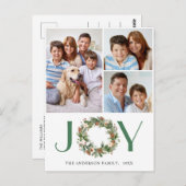 3 FOTO Pine Cones Fir Wreate Kerstfeestdag Briefkaart (Voorkant / Achterkant)