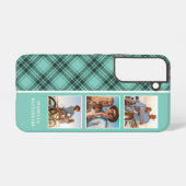 3 Foto Preppy Plays Modern Girly Custom Name Samsung Galaxy Hoesje (Achterkant horizontaal)