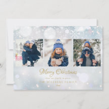 3 Foto Prettig Kerstman Script Winter Vorst