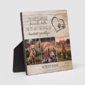 3 Foto Rustieke Huisdier Verlies Fotoplaat (Voorkant)