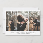 3 Foto Save the Date Card (Voorkant)