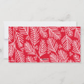 3 foto - Simply Red Holly - Prettig kerstfeest Feestdagenkaart (Achterkant)