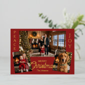 3 Foto Sjabloon | Gepersonaliseerde Kerstmis (Staand Voorkant)