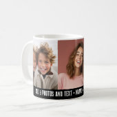 3 Foto Sjabloon Modern Minimaal Tekst  Koffiemok (Voorkant links)