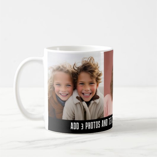 3 Foto Sjabloon Modern Minimaal Tekst  Koffiemok (Links)
