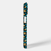 3 Foto Teal En Goud Luipaardprint Case-Mate iPhone Case (Achterkant / Rechts)