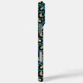 3 Foto Teal En Goud Luipaardprint Case-Mate iPhone Case (Achterkant / Rechts)
