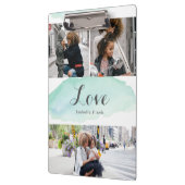 3 Foto Turquoise Waterverf Klembord (Links)