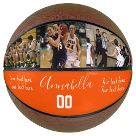 3 Foto twee aangepaste berichtnamen en spelernumme Basketbal