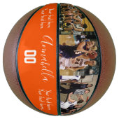 3 Foto twee aangepaste berichtnamen en spelernumme Basketbal (Verticaal)