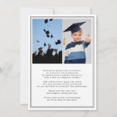 3 Foto Typografie College Afstuderen Lijst Aankondiging (Achterkant)