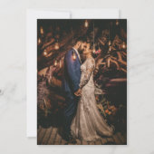 3 Foto Typografie Passen getrouwd Aankondiging zwa (Achterkant)