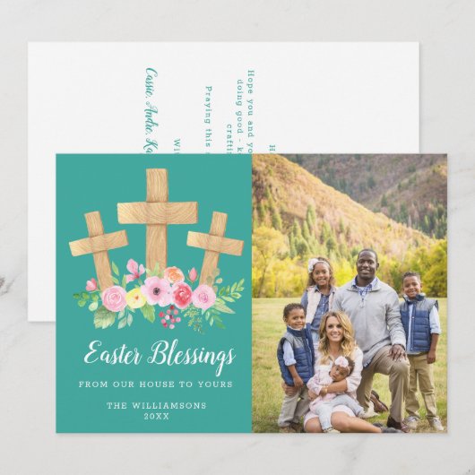 3 Foto van de zaadversnijding van de zaadflesjes Feestdagenkaart (Voorkant / Achterkant)