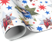 3 Foto Verjaardag All Star Pattern Cadeaupapier (Rol Hoek)