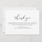 3-foto viering van het leven / begrafenis / rouwfe bedankkaart (Achterkant)