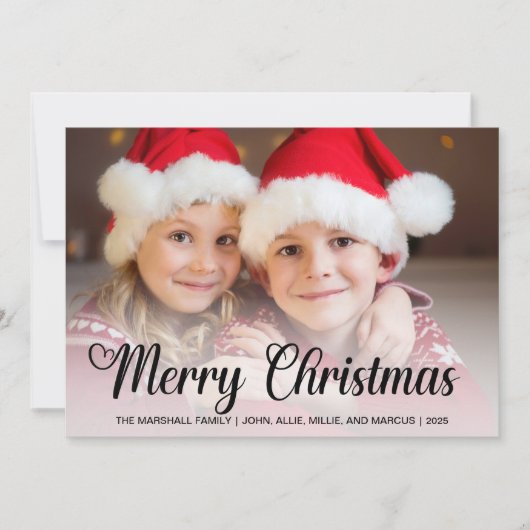 3 Foto Vrolijk Kerstfeest 2025 Feestdagenkaart (Voorkant)