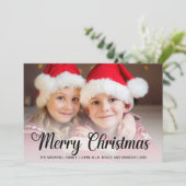 3 Foto Vrolijk Kerstfeest 2025 Feestdagenkaart (Staand voorkant)